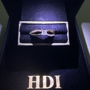NEW 14K Yellow Gold Natural Diamond Infinity Ring 0.10–0.15 CT Light-Up HDI Box